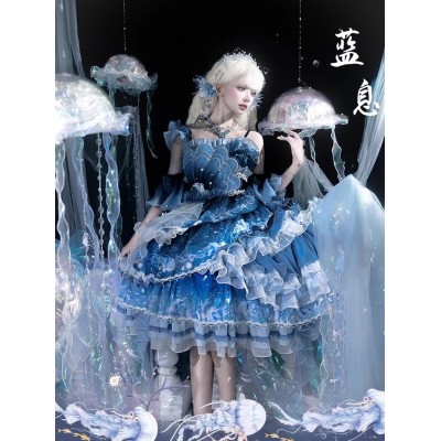 Yingluofu Azure Breath JSK(Leftovers/Full Payment Without Shipping Cost)